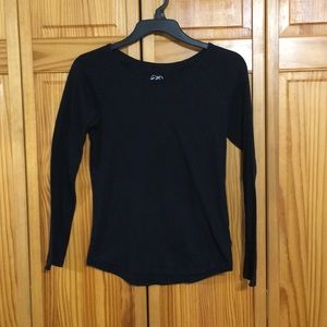 Girls size 14 black Justice shirt